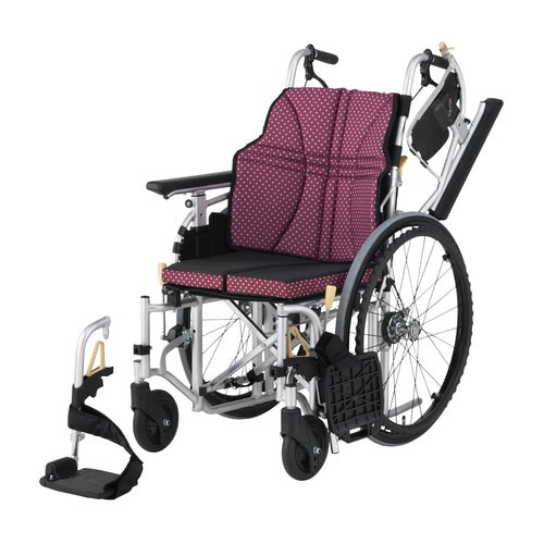自走式車いす NA−U7 座幅調整 ワイン