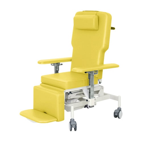 車いす式油圧ストレッチャー イエロー