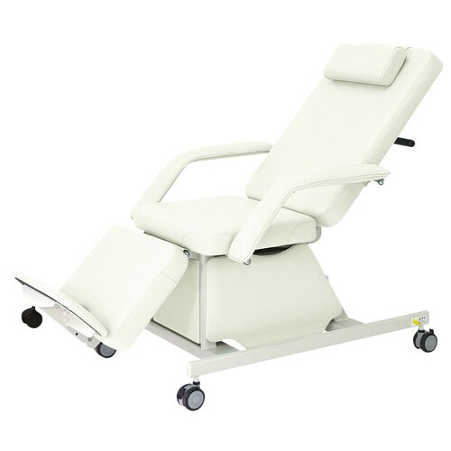 電動治療チェア(キャスター付) 白