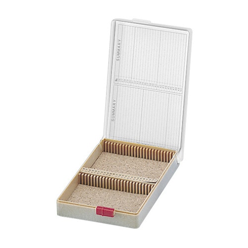 プレパラートボックス(透明フタ)50枚用