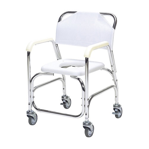 アルミ製シャワーチェア(ステンレスキャスター)