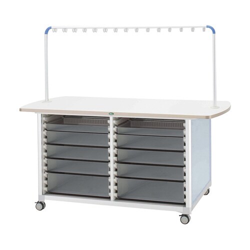 作業台(WT−1803B)ブルー/透明