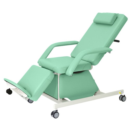 電動治療チェア(キャスター付) Lグリーン