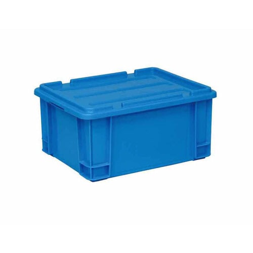 ポリコンテナー(蓋付)PT−28 ブルー