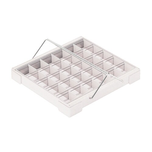 カラー散薬トレー(30人用)取手付(ホワイト)