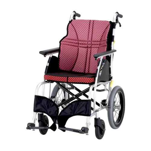 介助式車いす NAH−U1 座幅420 ワイン