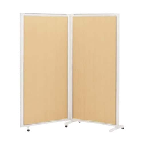 木目柄スクリーン(2連)180×180 ナチュラル