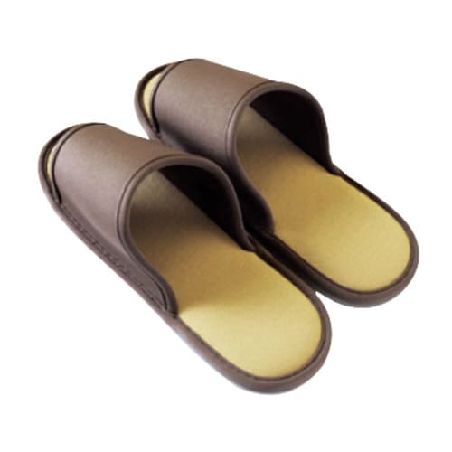 殺菌ディスペンサー用スリッパココアブラウン 10足