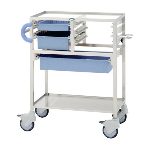 麻酔カート C34−T2010M01B(ブルー/B