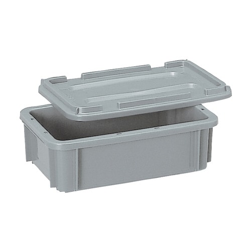 ポリコンテナー(蓋付)PT−5 ライトグレー