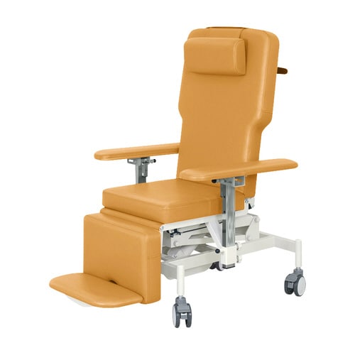 車いす式油圧ストレッチャー オレンジ