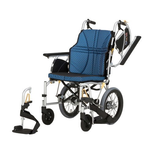 介助式車いす NAH−U2W 座幅400インディゴ