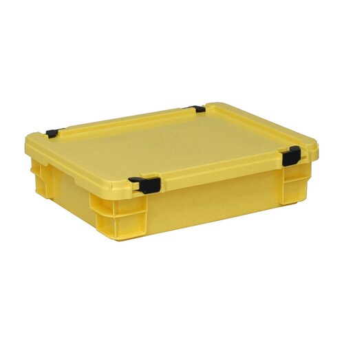 ポリコンテナー(ロック蓋付)PT−14 イエロー