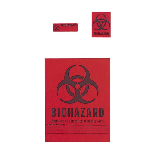 バイオハザードラベル(500枚)25×76mm