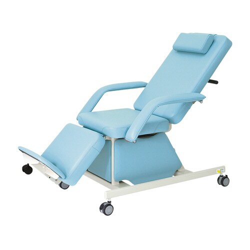 電動治療チェア(キャスター付) Sブルー