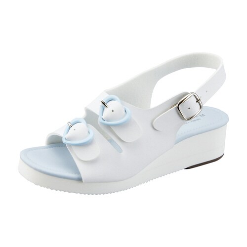 ハート2バックルサンダル サックスS