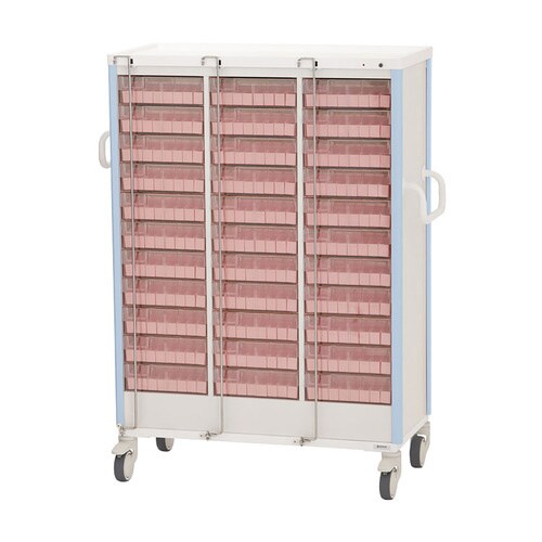 与薬カート(1Week・33床用)ライトブルー