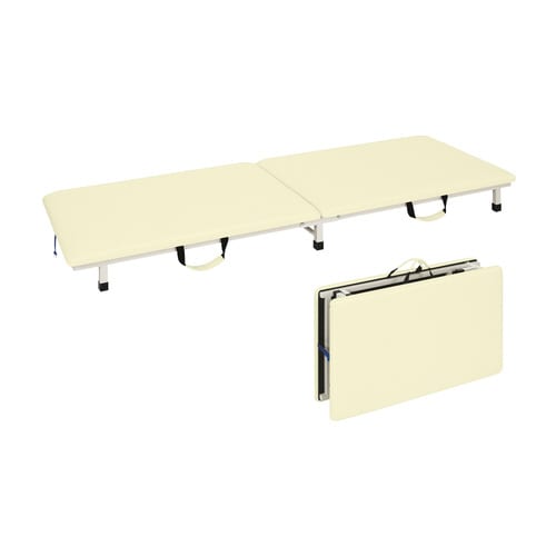 付添ポータブルベッド(60×190)クリーム