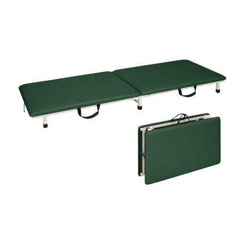 付添ポータブルベッド(55×180×17Mグリーン