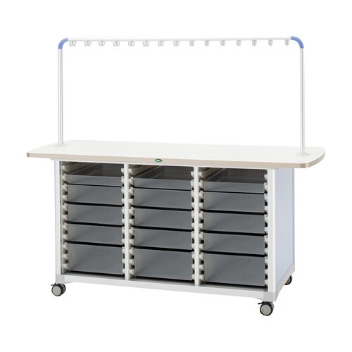 作業台(WT−1506B)ブルー/透明