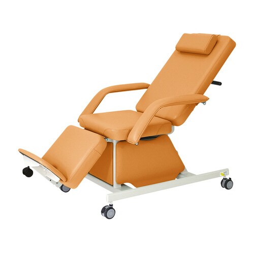 電動治療チェア(キャスター付) オレンジ