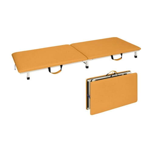 付添ポータブルベッド(60×190)オレンジ