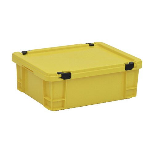 ポリコンテナー(ロック蓋付)PT−21 イエロー