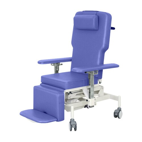 車いす式油圧ストレッチャー Lブルー