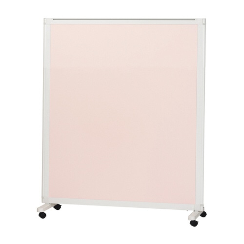 キャスター付衝立(120×150)ピンク