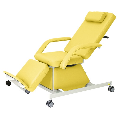 電動治療チェア(キャスター付) イエロー