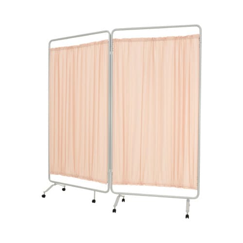 プラム2連衝立 カーテン色ピンク