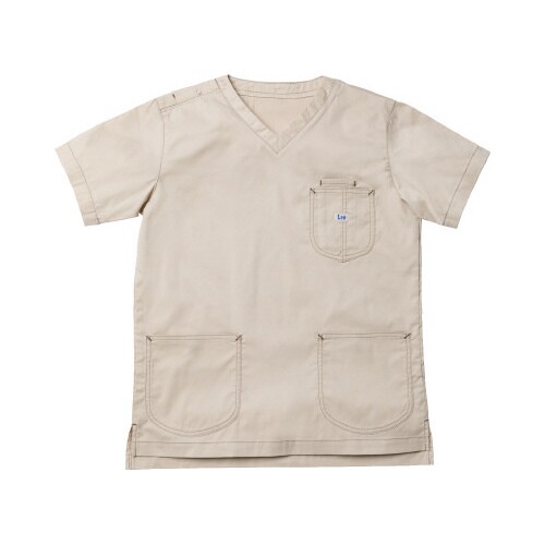 Leeユニセックススクラブ ベージュ S