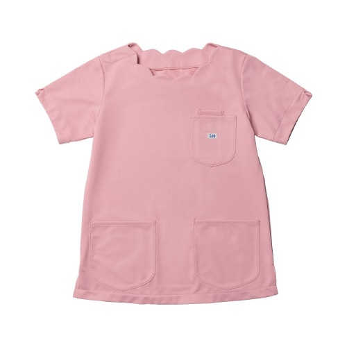 Leeレディススカラップスクラブ ピンク 4L