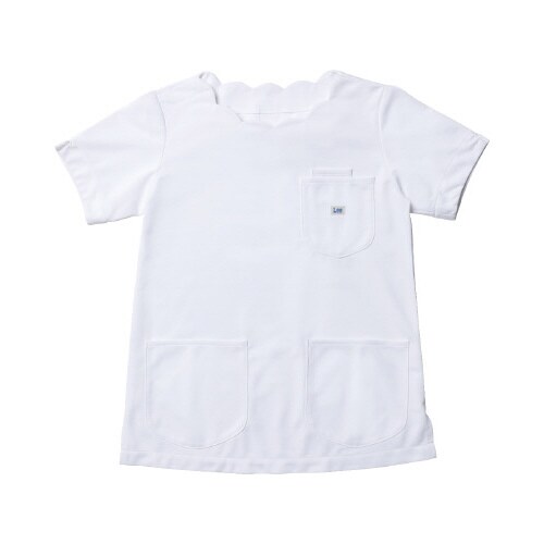 Leeレディススカラップスクラブ ホワイト 4L