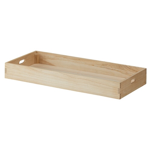 木製トレー付ワゴンホワイト用追加トレー ナチュラル