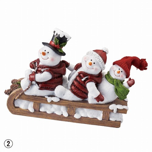 スノーマンデコレーション ソリ