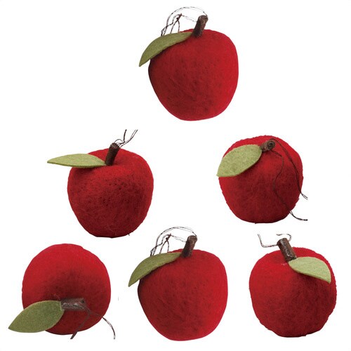 ウールアップルオーナメント