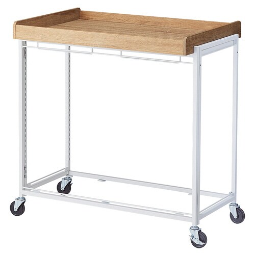 ハコマルシェワゴン本体W90ラスティックトレー天板