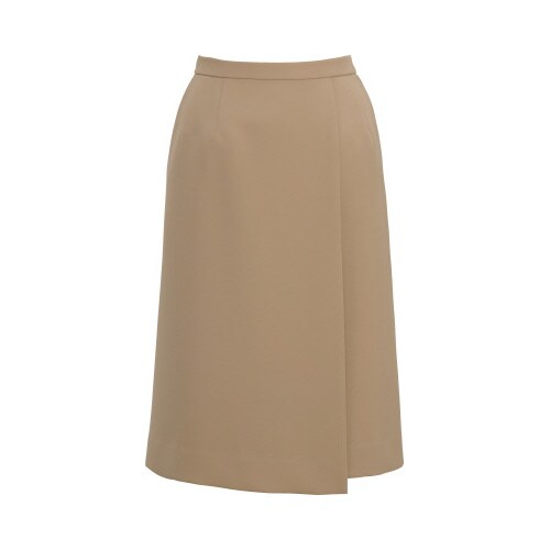 ロングラップスカートBCS2112ベージュ7号