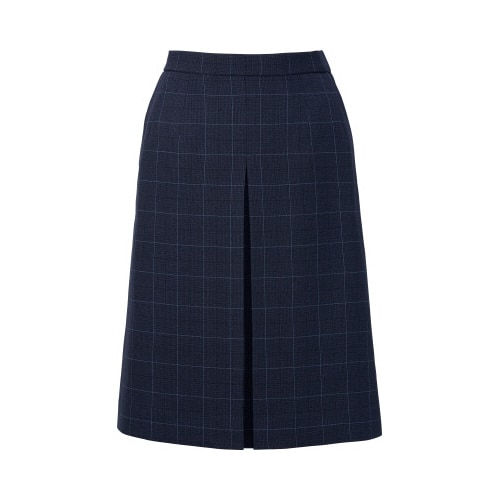 プリーツスカートAS2339ネイビー×ブルー17号