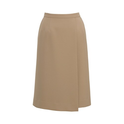 ロングラップスカートBCS2112ベージュ5号