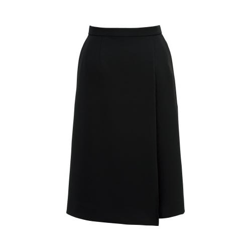 ロングラップスカートBCS2112ブラック9号