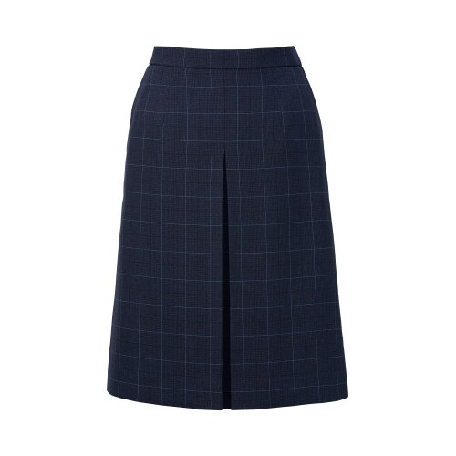 プリーツスカートAS2339ネイビー×ブルー5号