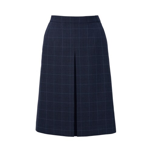 プリーツスカートAS2339ネイビー×ブルー13号