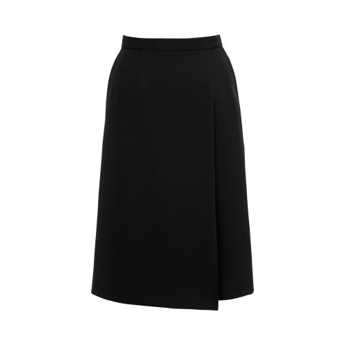 ロングラップスカートBCS2112ブラック15号