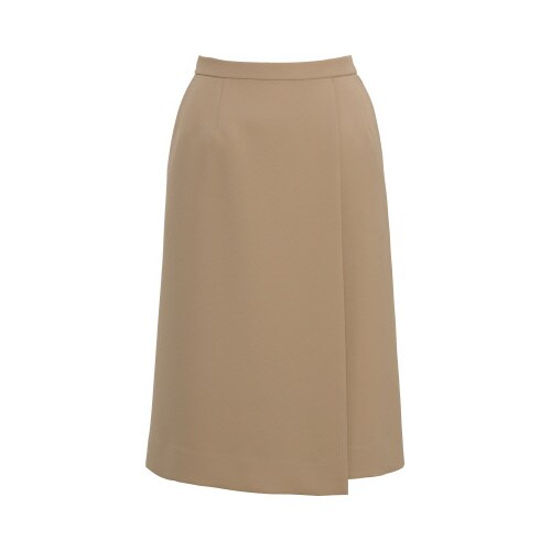 ロングラップスカートBCS2112ベージュ17号