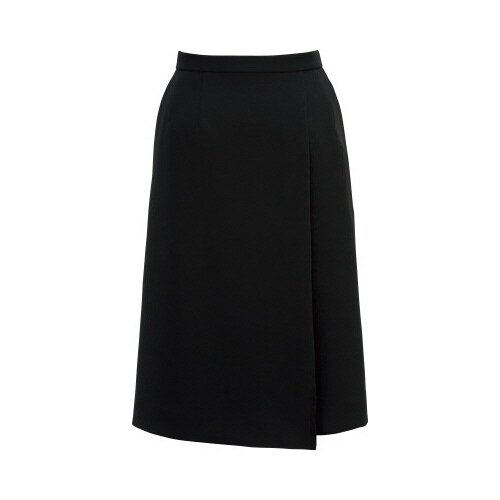 ロングラップスカートBCS2112ブラック19号