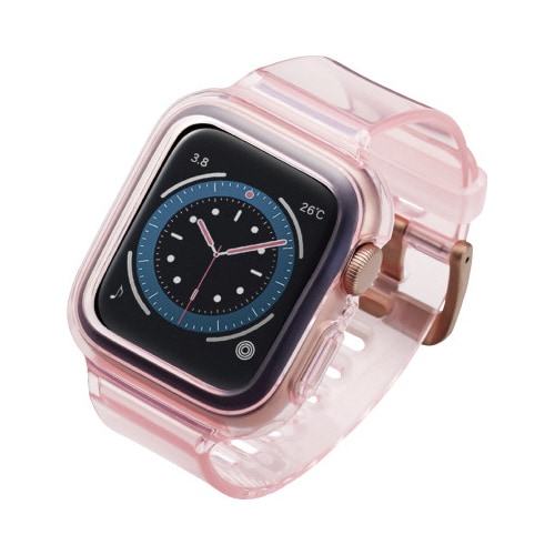AppleWatch バンド 一体型ケース ピンク