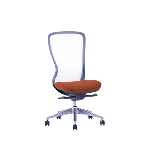 A03−Eチェア 灰 背白 座ブラッドOR