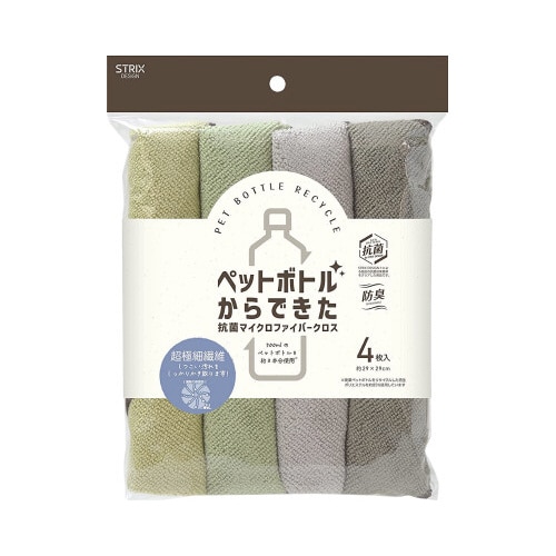 SB−103 PETマイクロファイバークロス4枚